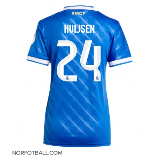 Billige Fotballdrakt Real Madrid Dean Huijsen #24 Replika Tredjedrakt Dame 2025-26 Kortermet Billige Fotballdrakt Real Madrid Dean Huijsen #24 Replika Tredjedrakt Dame 2025-26 Kortermet